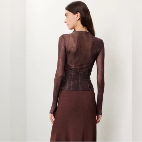 Louna Burnout sheer top - Picture 3 of 8